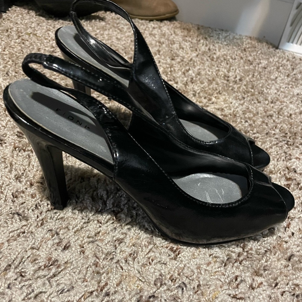Black high heels